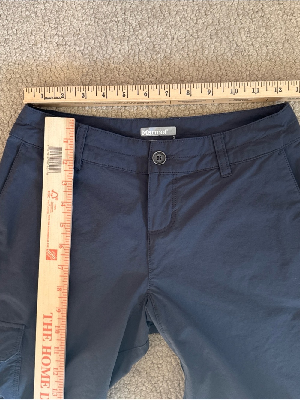 Marmot Shorts Lightweight Hiking Nylon Stretch Outdoor Zip Pocket | Women's 2 - Picture 8 of 9